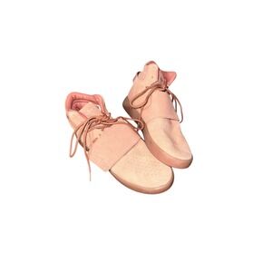 Adidas Sneakers Men 8.5 Tubular‎ Invader Shoes Pink Suede Comfort CG5070 Strap